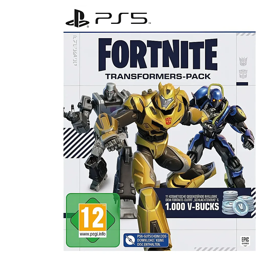 Epic Games Fortnite Transformers Pack PS5 Code in a Box D