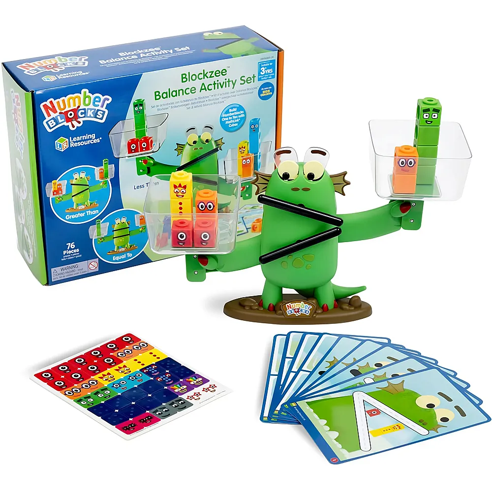 Learning Resources MathLink Numberblocks Blockzee Gleichgewichtsspiel