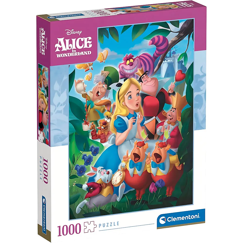 Clementoni Puzzle High Quality Collection Disney Alice im Wunderland 1000Teile
