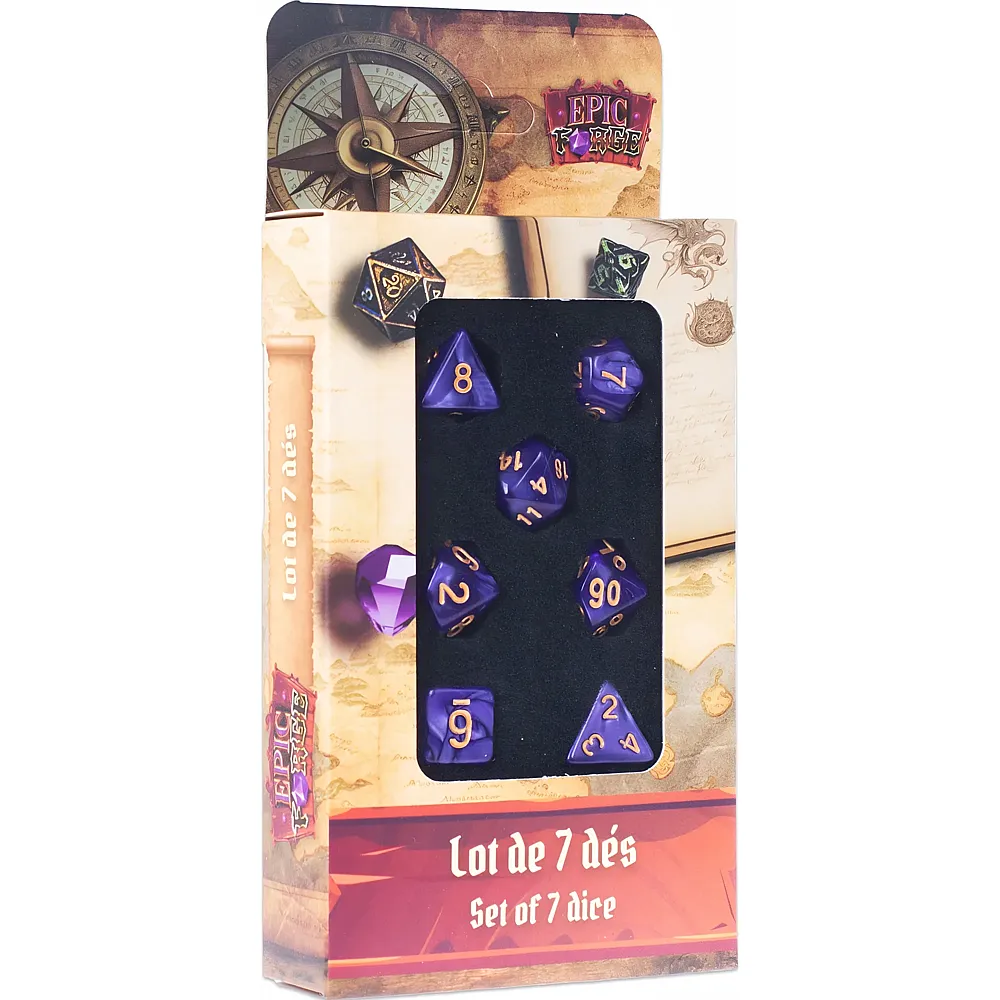 Epic Forge Lot 7 Des Multiformat Violet Nacre ET Chiffre Dore ml