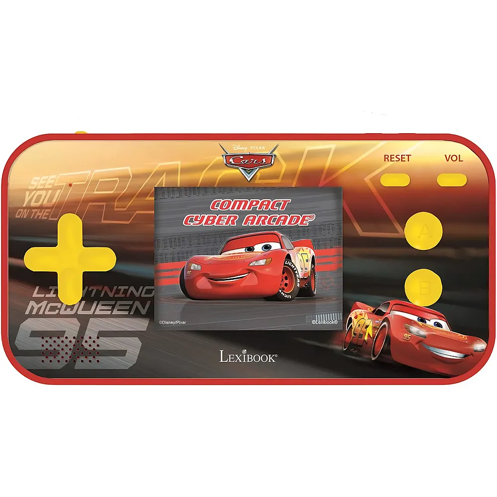 Lexibook Disney Cars Compact Arcade  Tragbare Spielkonsole- Bildschirm 2,5'' 150 Spiele inkl. 10 Lizenzspiele
