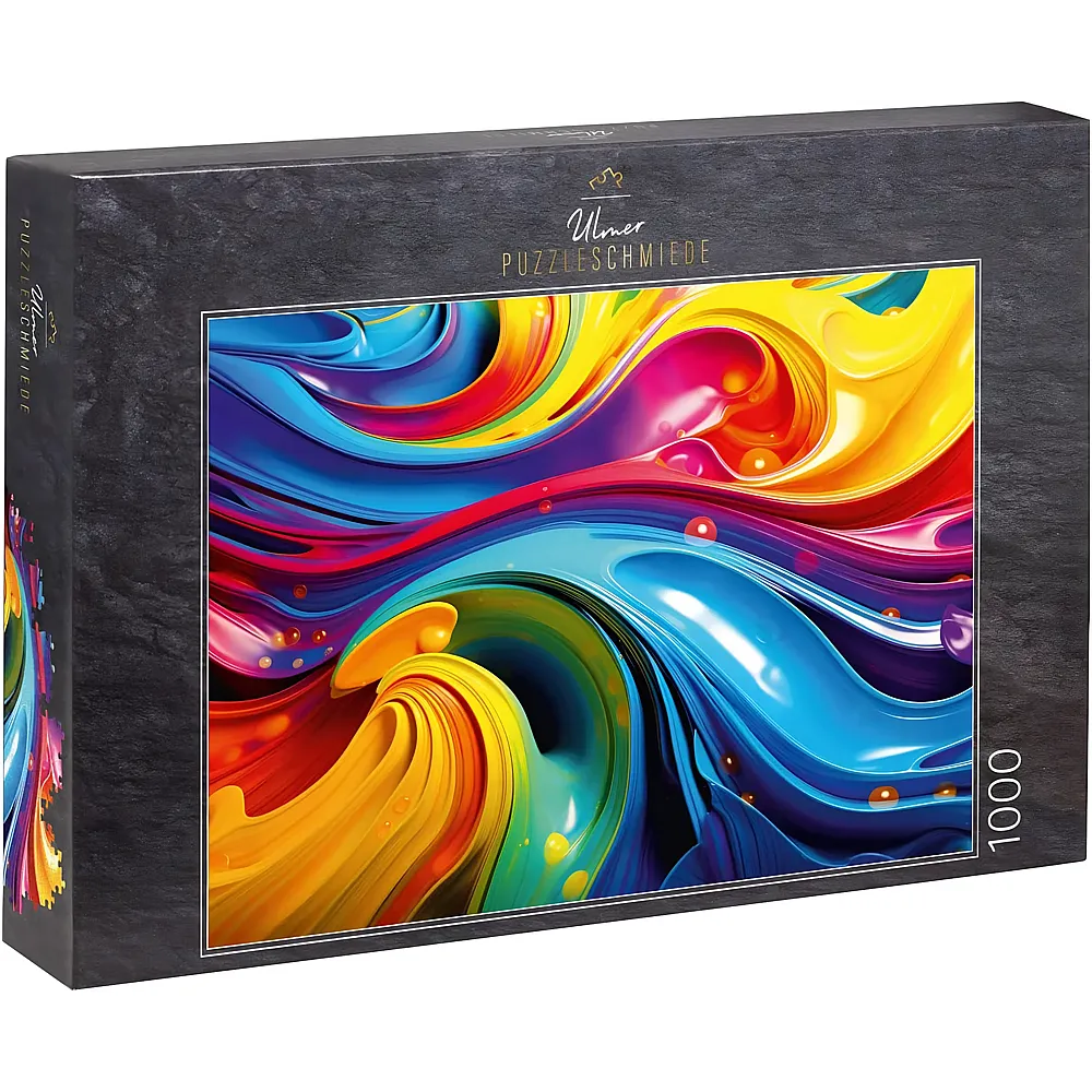 Ulmer Puzzleschmiede Rainbow Water, Kr�ftiges Farbenspiel - 1000 Teile