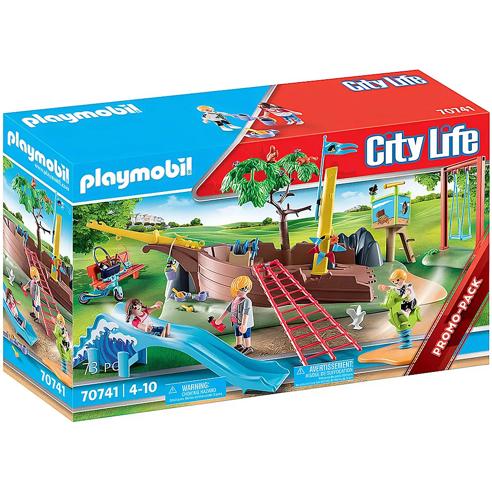 PLAYMOBIL City Life Abenteuerspielplatz mit Schiffswrack 70741