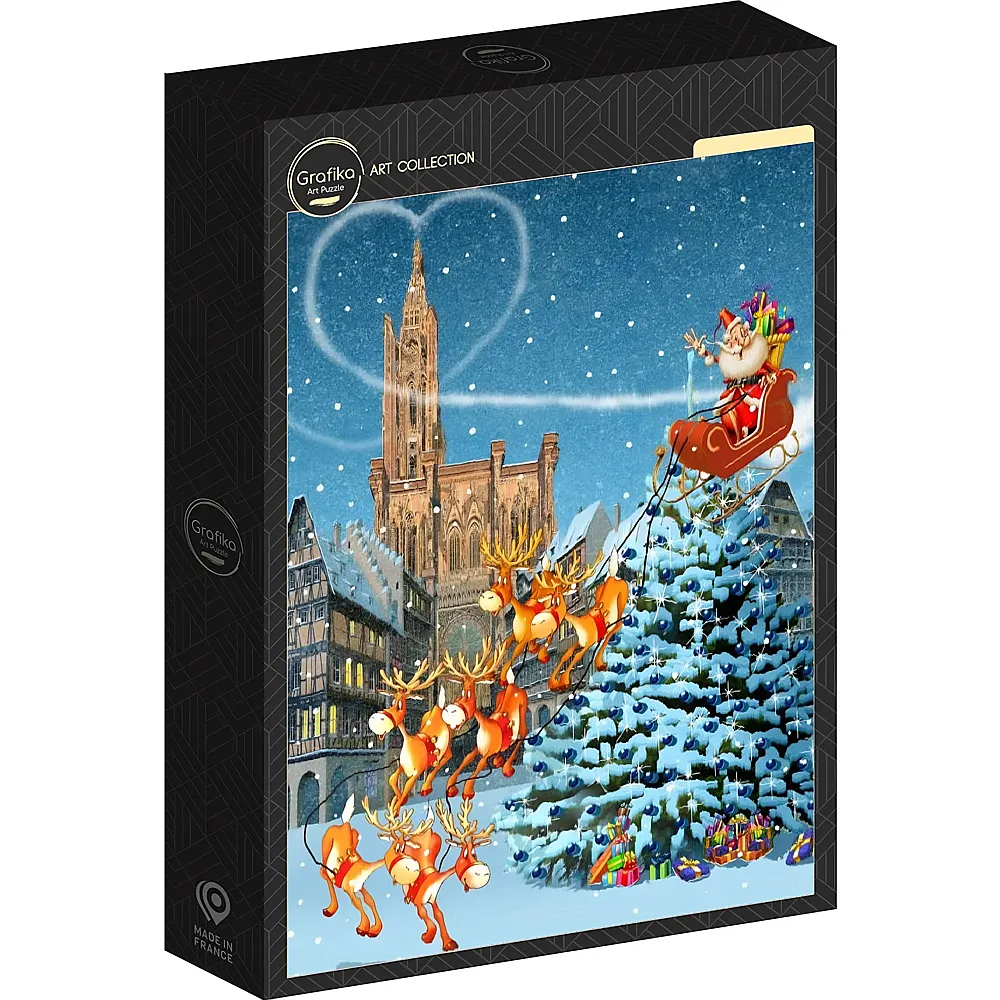 Grafika Puzzle Art Collection Franois Ruyer Das Strassburger M�nster zu Weihnachten - 500 Teile