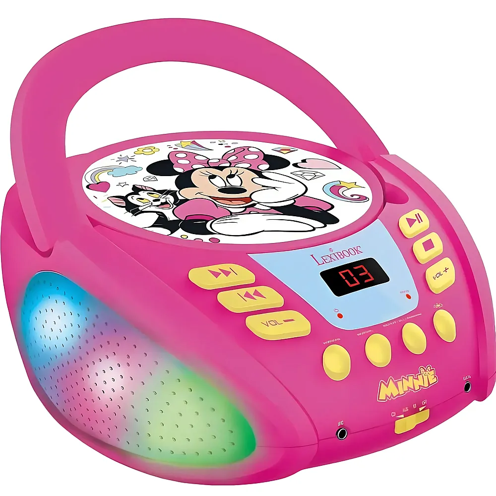 Lexibook Minnie Mouse Bluetooth CD-Spieler mit Lichteffekten