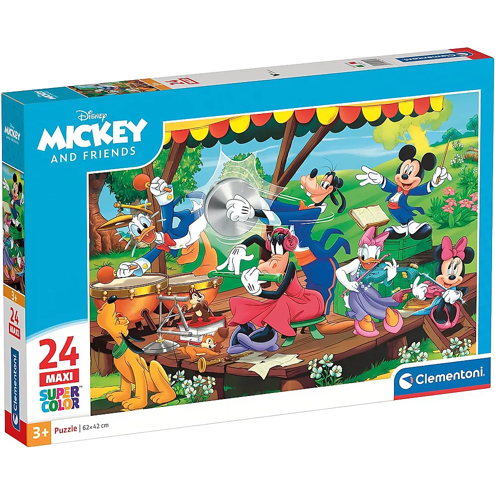 Clementoni Puzzle Supercolor Maxi Mickey Mouse Mickey & Friends 24Teile