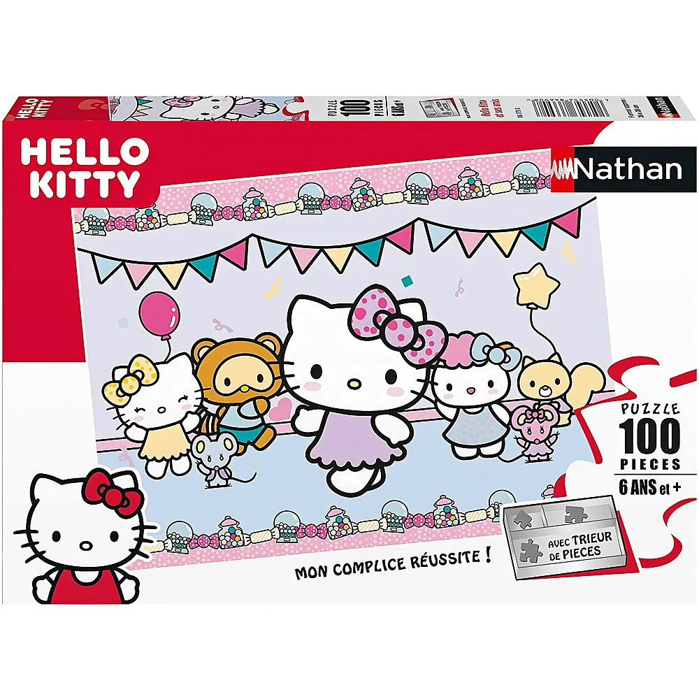 Nathan Puzzle Hello Kitty - 100 Teile - Puzzle 10-104 Teile