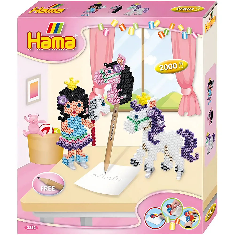 Hama Midi Geschenkpackung Pony Spass - 2000 Teile