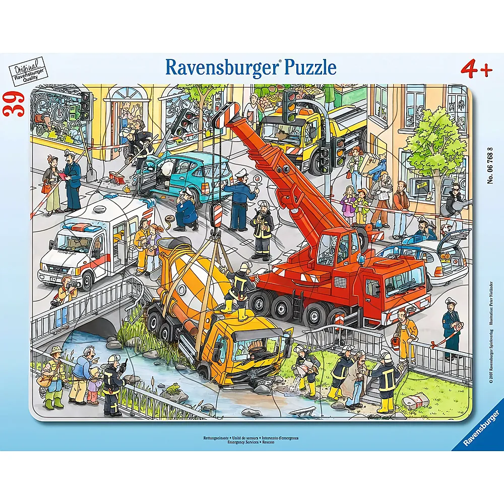 Ravensburger Rahmenpuzzle Rettungseinsatz 39Teile