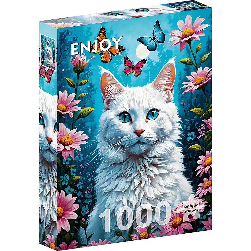 Enjoy Puzzle Weisse Katze - 1000 Teile