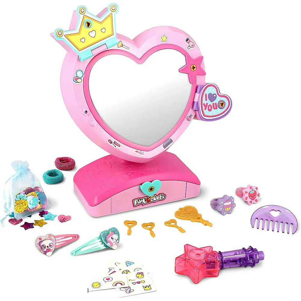 Jumbo Funlockets Geheimspiegel Haardeko, Haarklammern,
