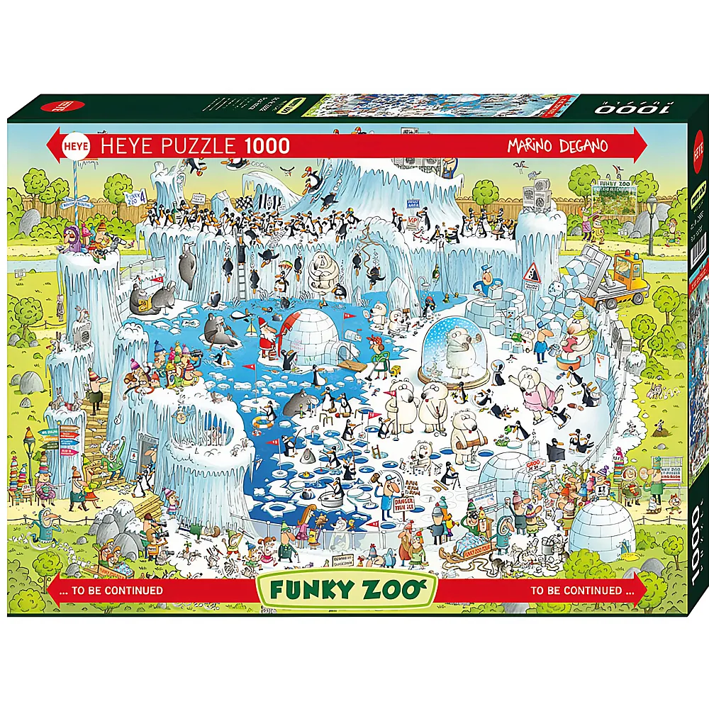 HEYE Puzzle Funky Zoo Polar Habitat 1000Teile