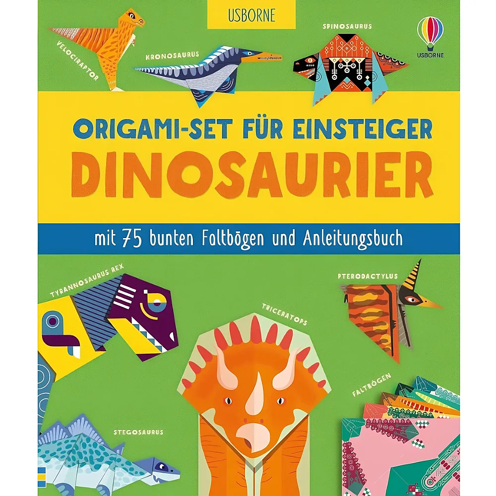 Usborne Origami-Set fr Einsteiger: Dinosaurier