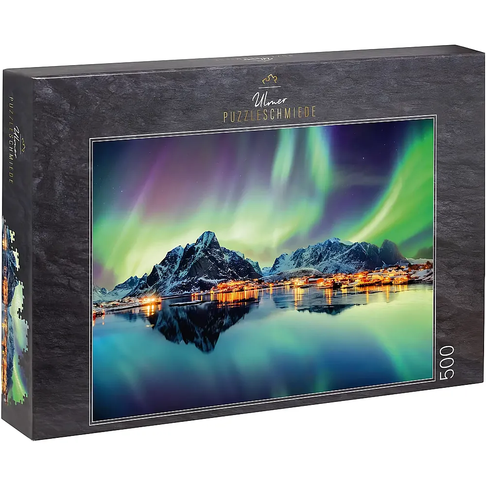 Ulmer Puzzleschmiede Lichtertanz des Nordens - Lofoten, Norwegen - 500 Teile
