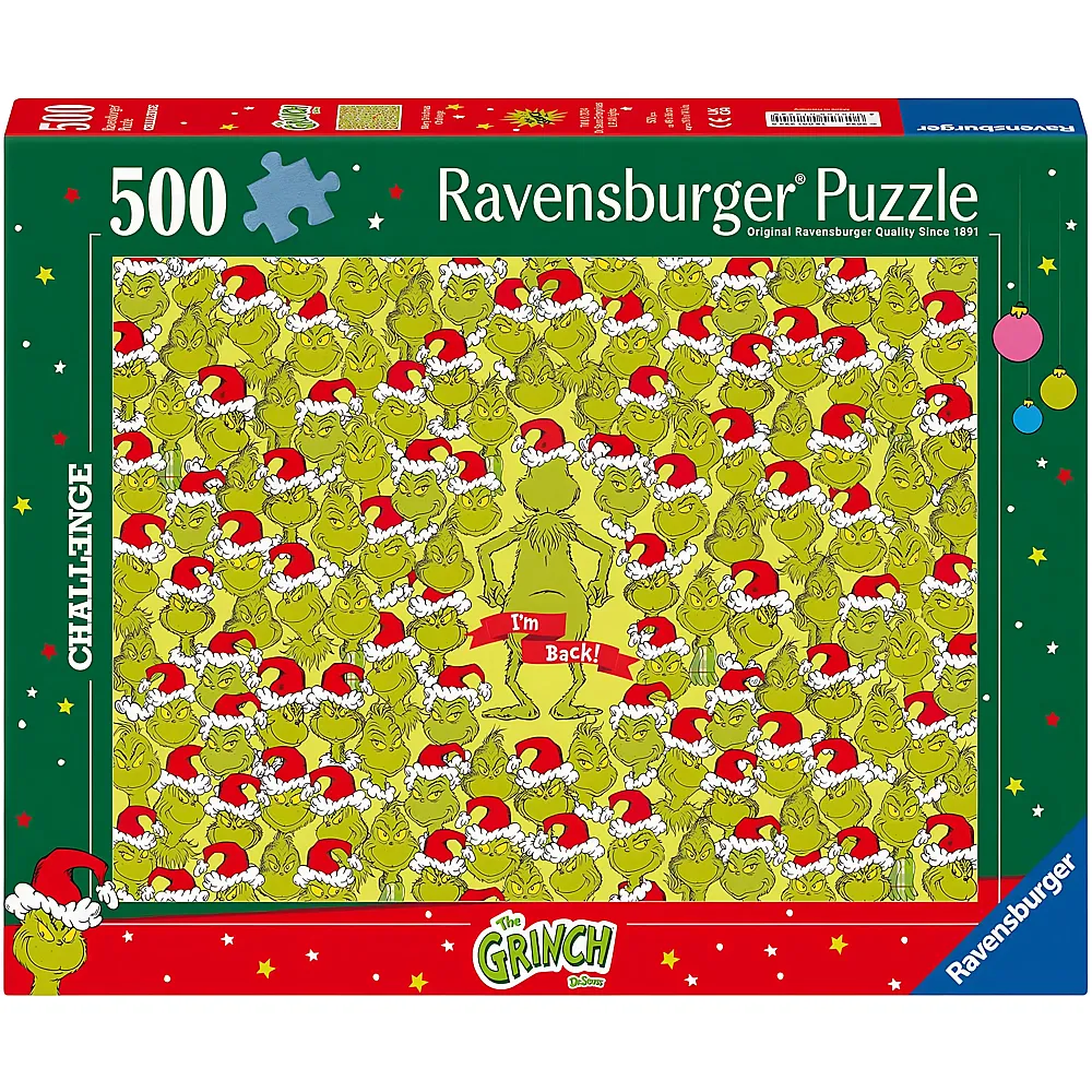 Ravensburger Puzzle Challenge Merry Grinchmas 500Teile