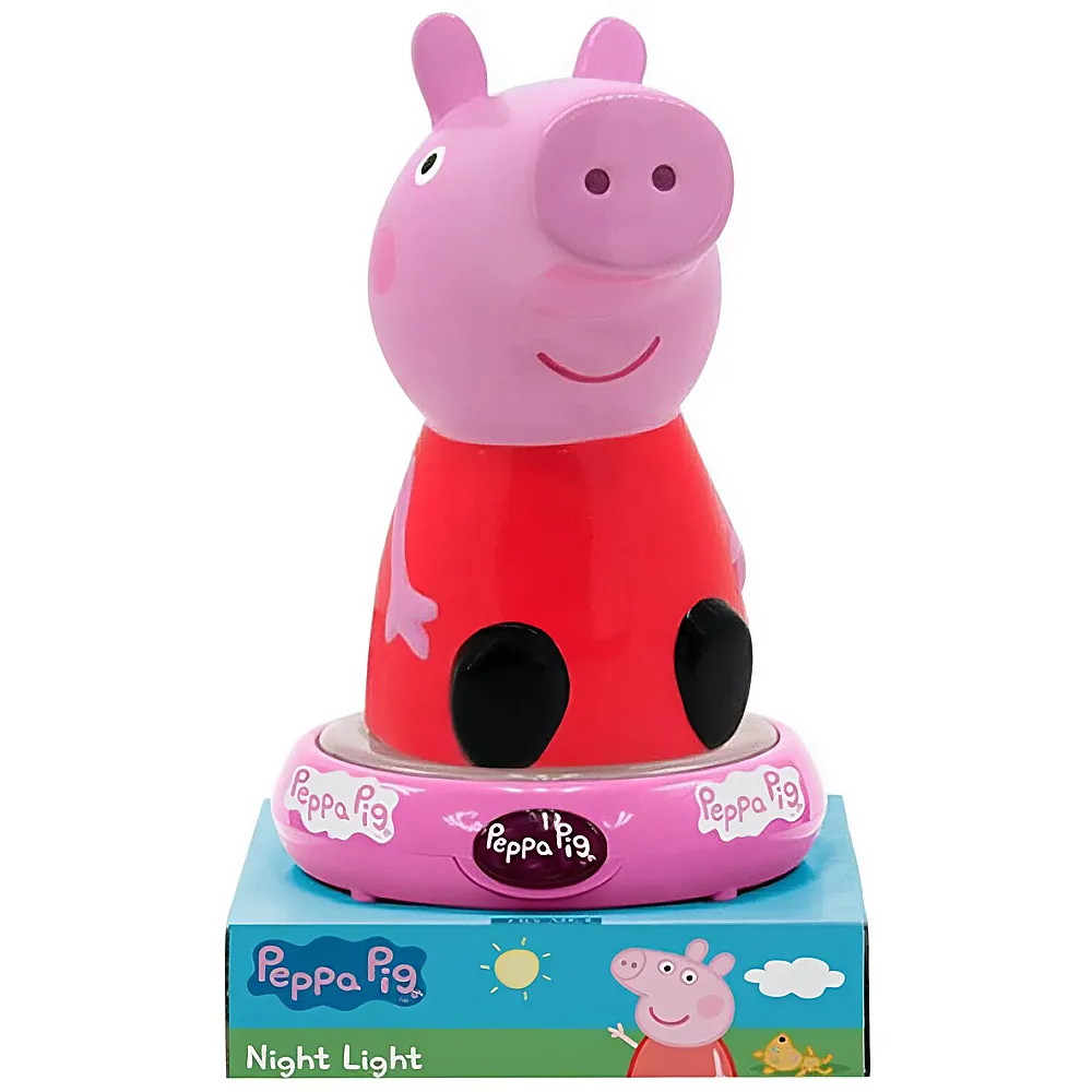 Kids Licensing Peppa Pig Nachtlampe 3D 10x10x25cm | Nachtlichter & Lampen