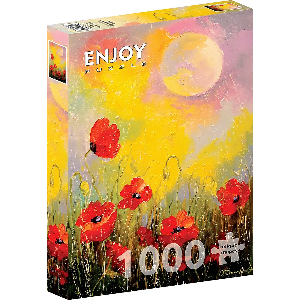 Enjoy Puzzle Mohnblumen im Mondlicht - 1000 Teile
