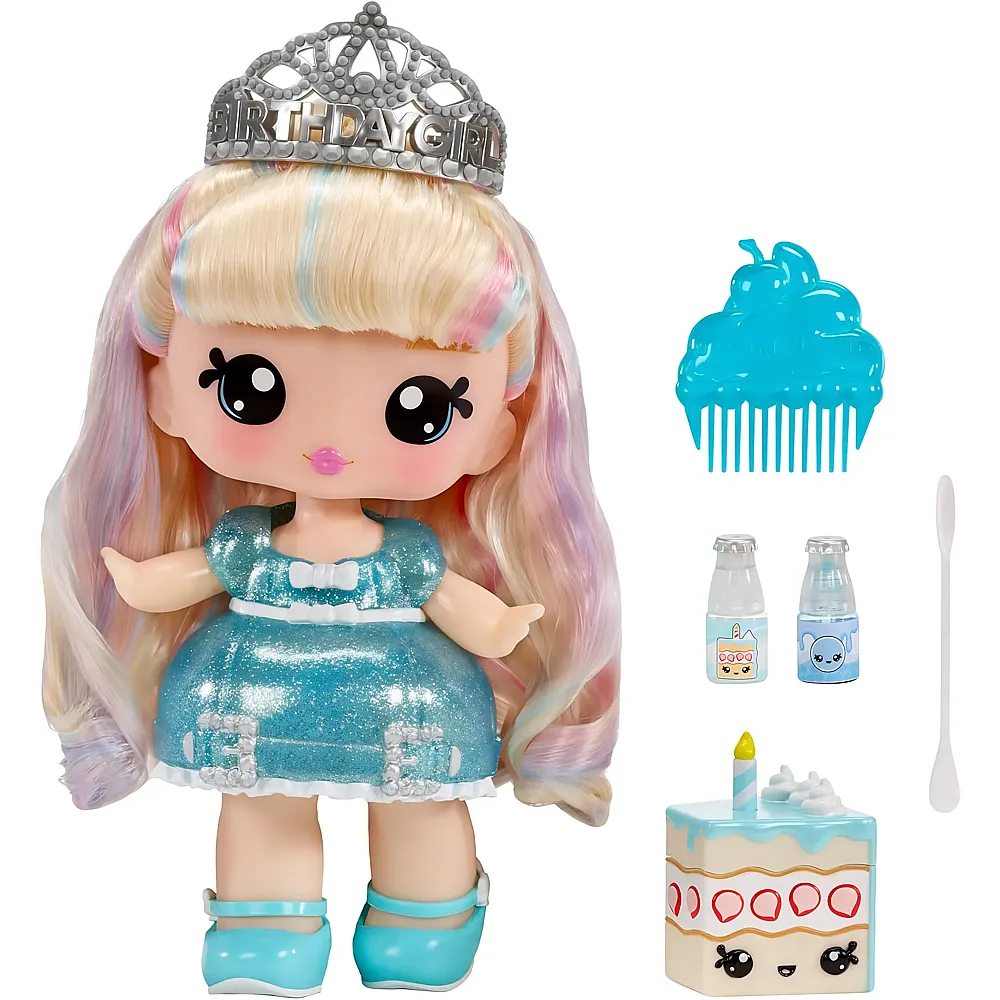 MGA Yummiland Lipgloss-Puppe mit Haustier  Callie Geburtstagstorte