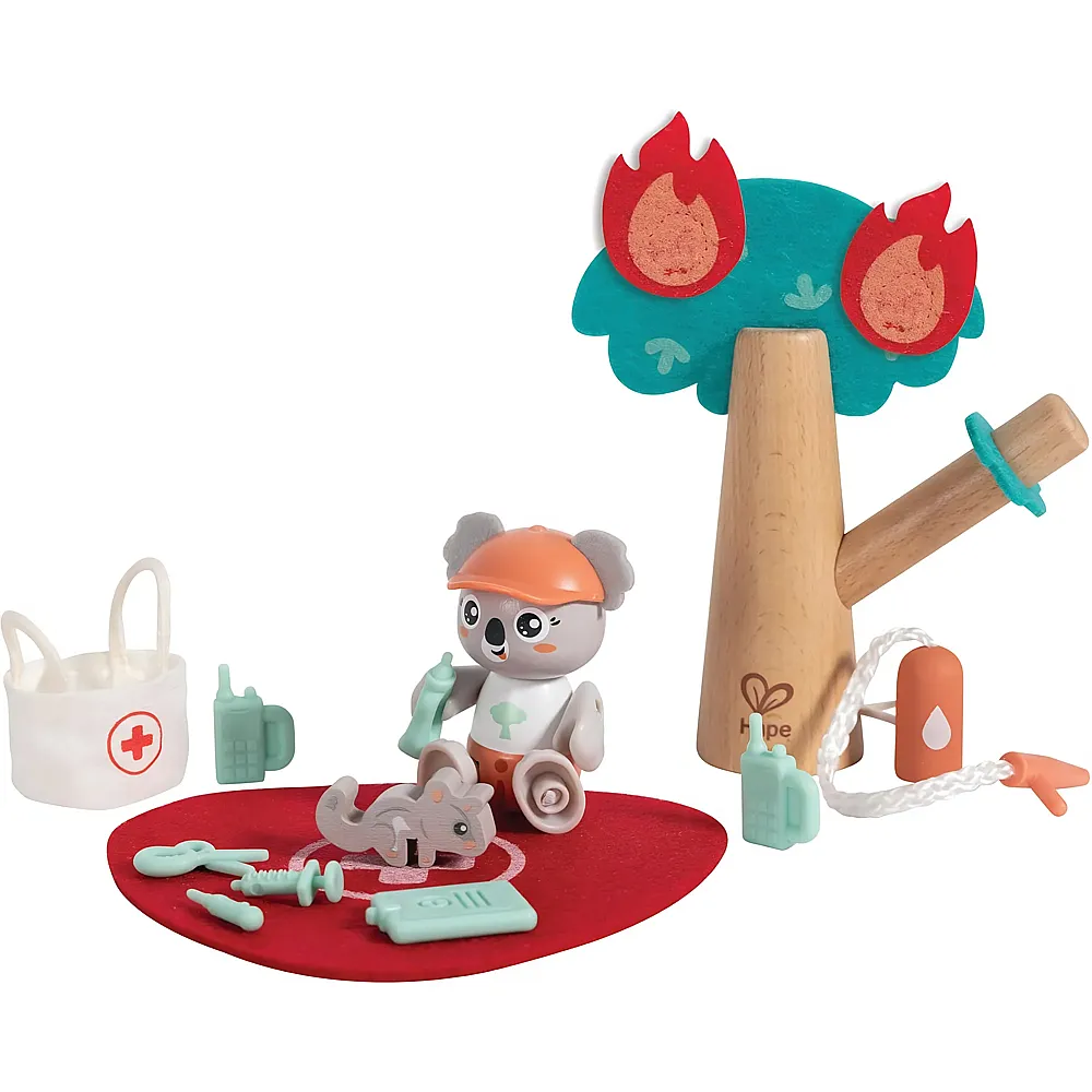 Hape Wald-Feuerwehr, Spielset aus der Serie Green Planet Explorers