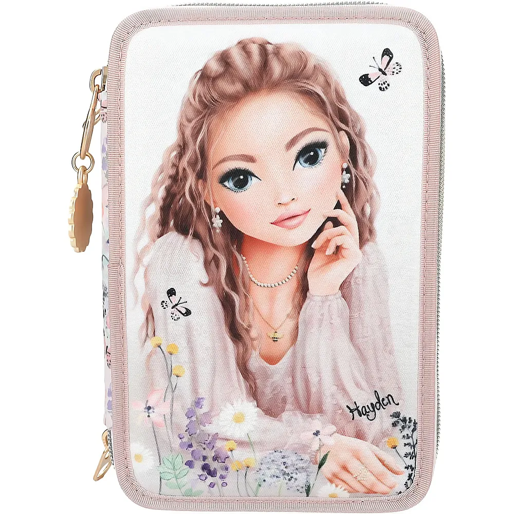 Depesche Top Model Gef�llte 3-Fach Federtasche in Rosa