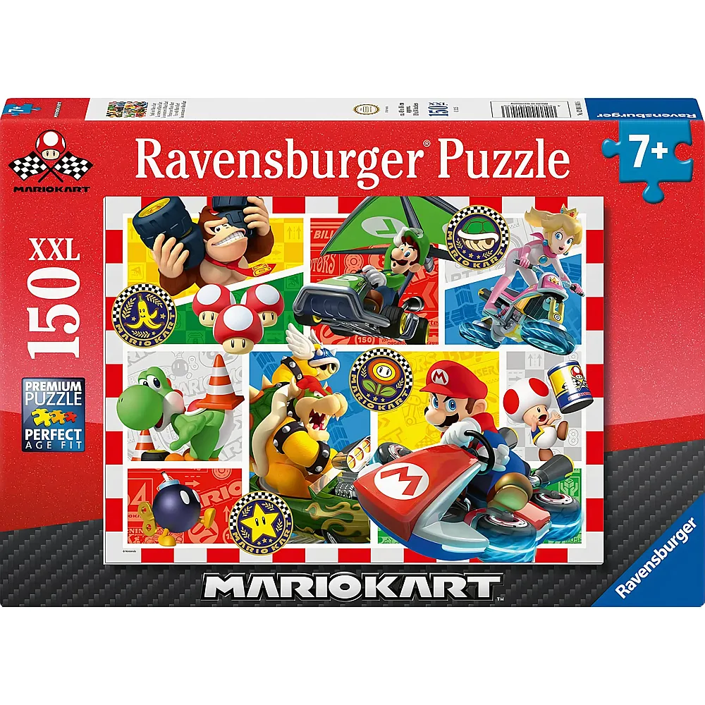 Ravensburger Puzzle Super Mario Spass mit Mario Kart 150Teile