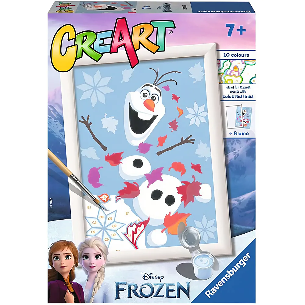 Ravensburger CreArt Disney Frozen Cheerful Olaf | Malen nach Zahlen