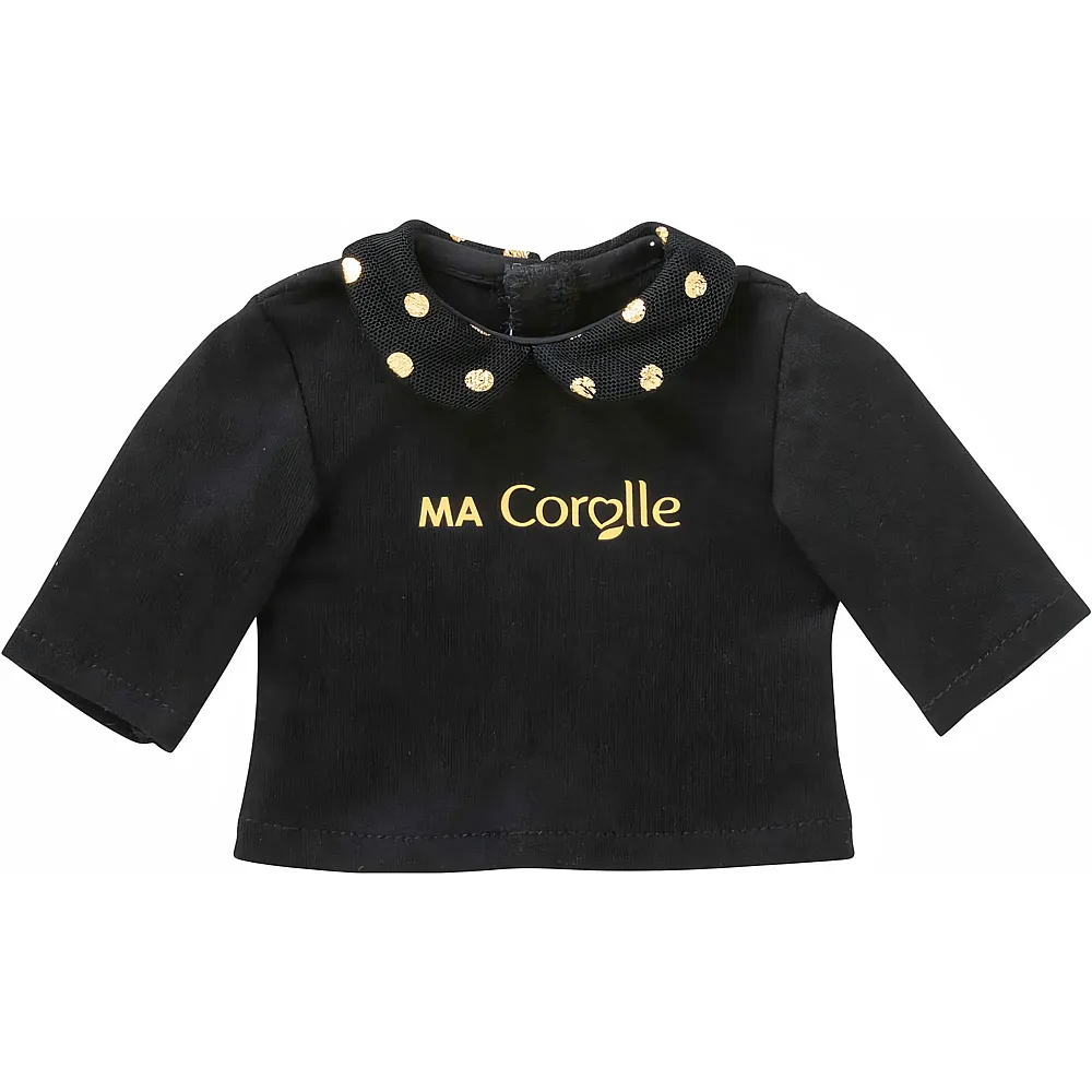 Corolle T-Shirt in Schwarz und Gold f�r Puppen, 36 cm