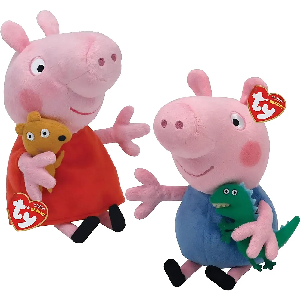 Ty Peppa Pig & George Pig - 25 cm