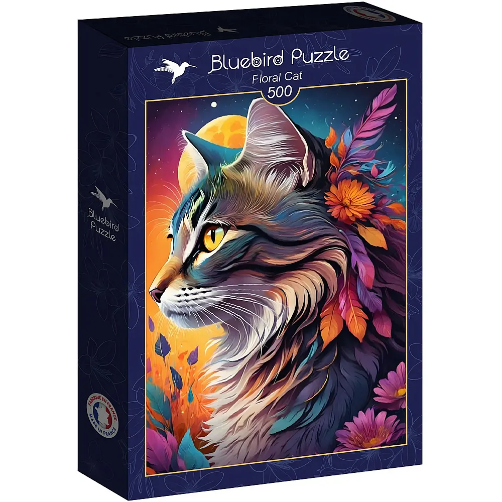 Bluebird Puzzle Blumenkatze 500Teile