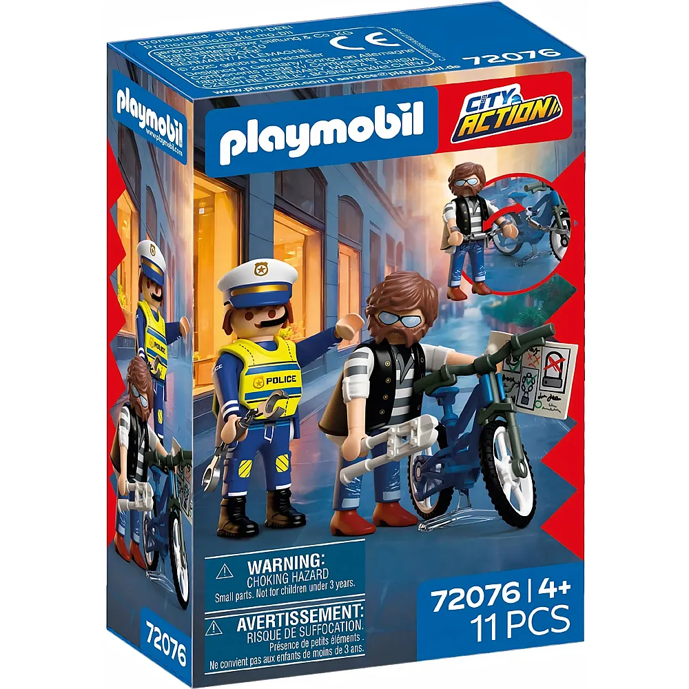 PLAYMOBIL City Action Fahrradraub 72076