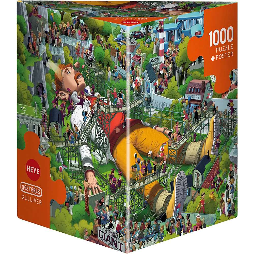 Heye Puzzle Triangular Uli Oesterle - Gulliver - 1000 Teile