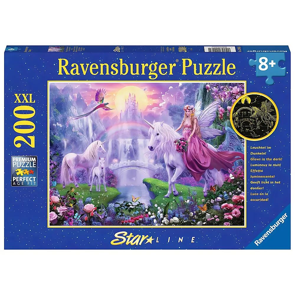 Ravensburger Puzzle Star Line Magische Einhornnacht 200XXL