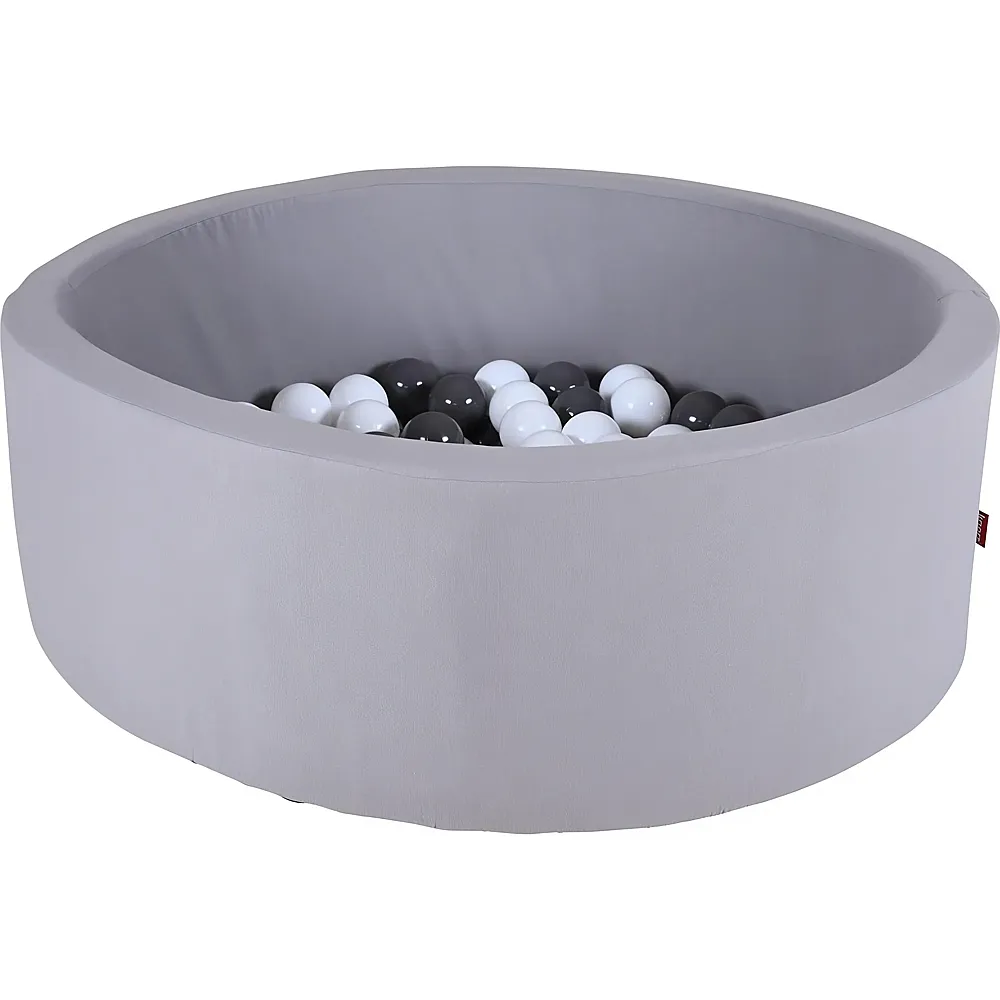Knorrtoys Bllebad soft - Grey - 100 balls grey/whit