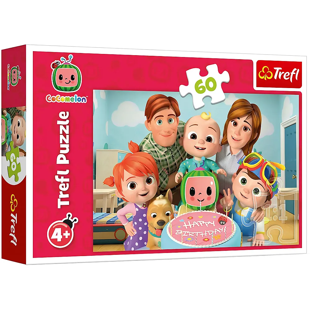 Trefl Puzzle Cocomelon, Ein wunderbarer Tag - 60 Teile
