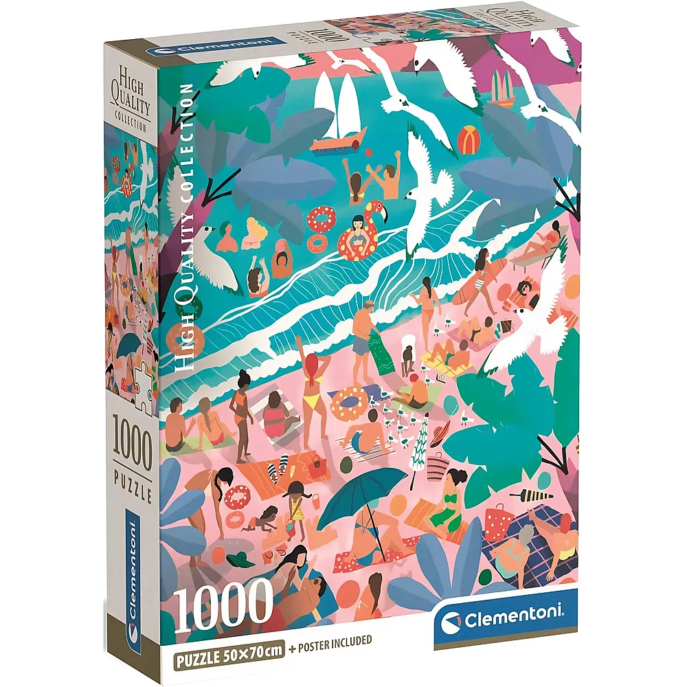 Clementoni Puzzle Sonntag am Strand - 1000 Teile