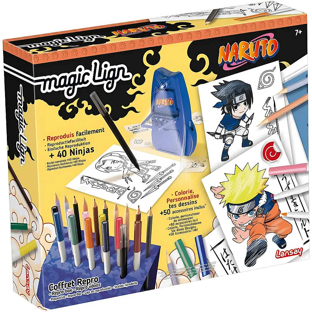 Lansay Magic Lign Coffret Repro Naruto fr-en-nl-de-es-it