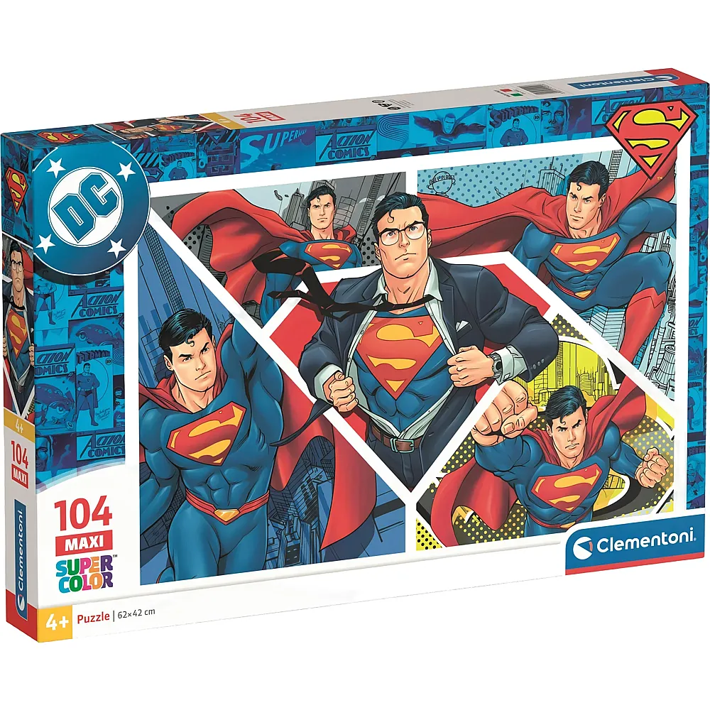 Clementoni Puzzle 104 Teile XXL Teile - Superman