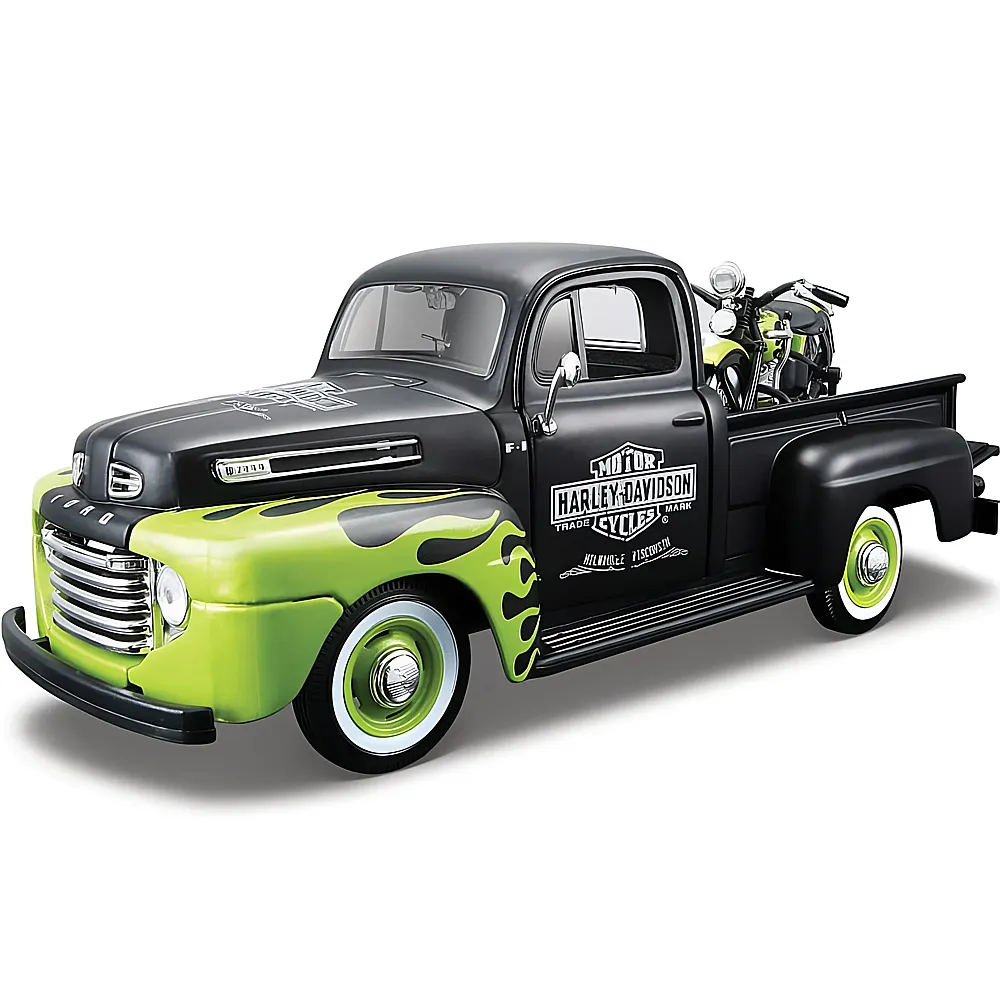 Maisto 1:24 Ford F-1 Pick-Up 1948 Harley Davison