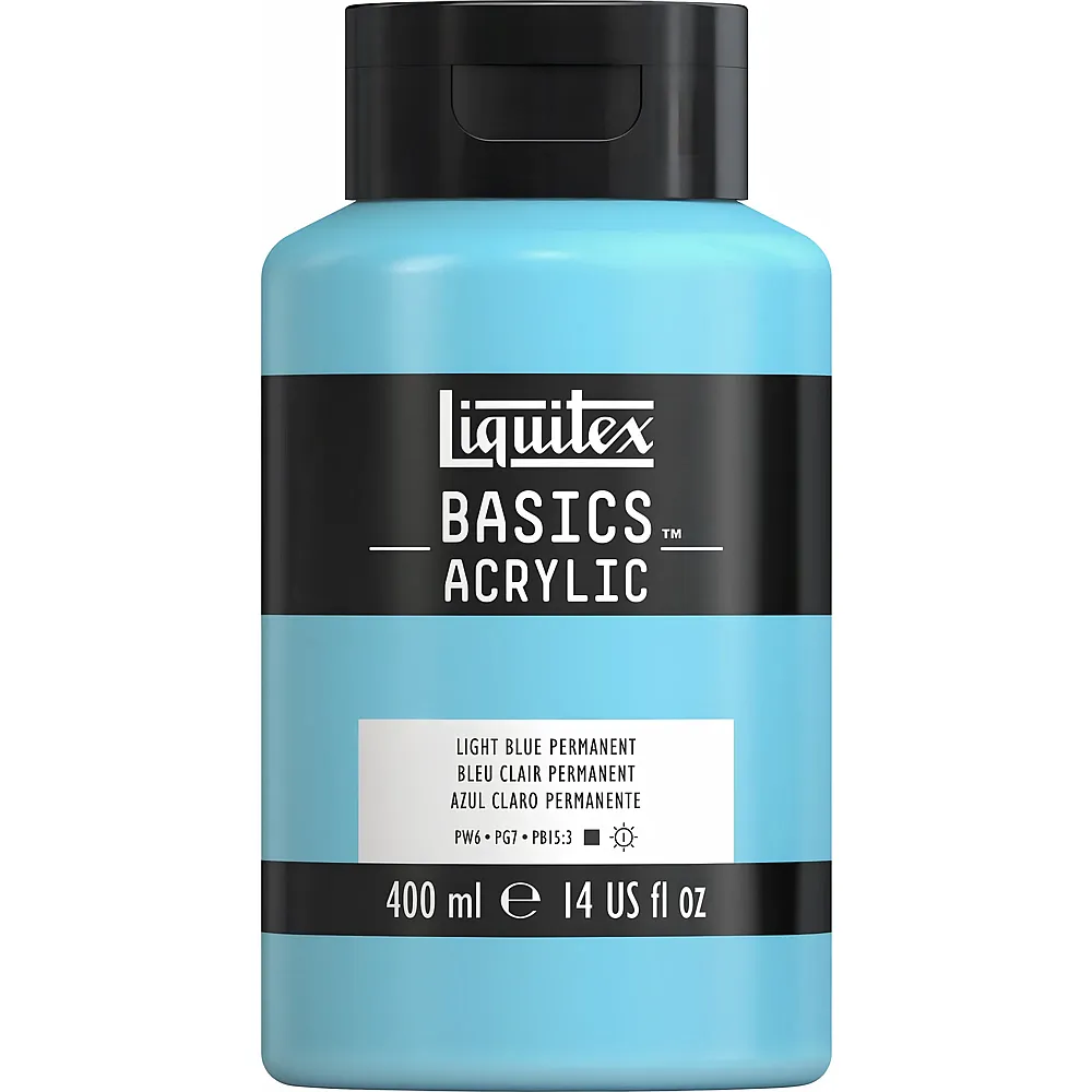 Liquitex Lqx Basics Acrylfarbe 400ml Flasche Hellblau Permanent - Suche