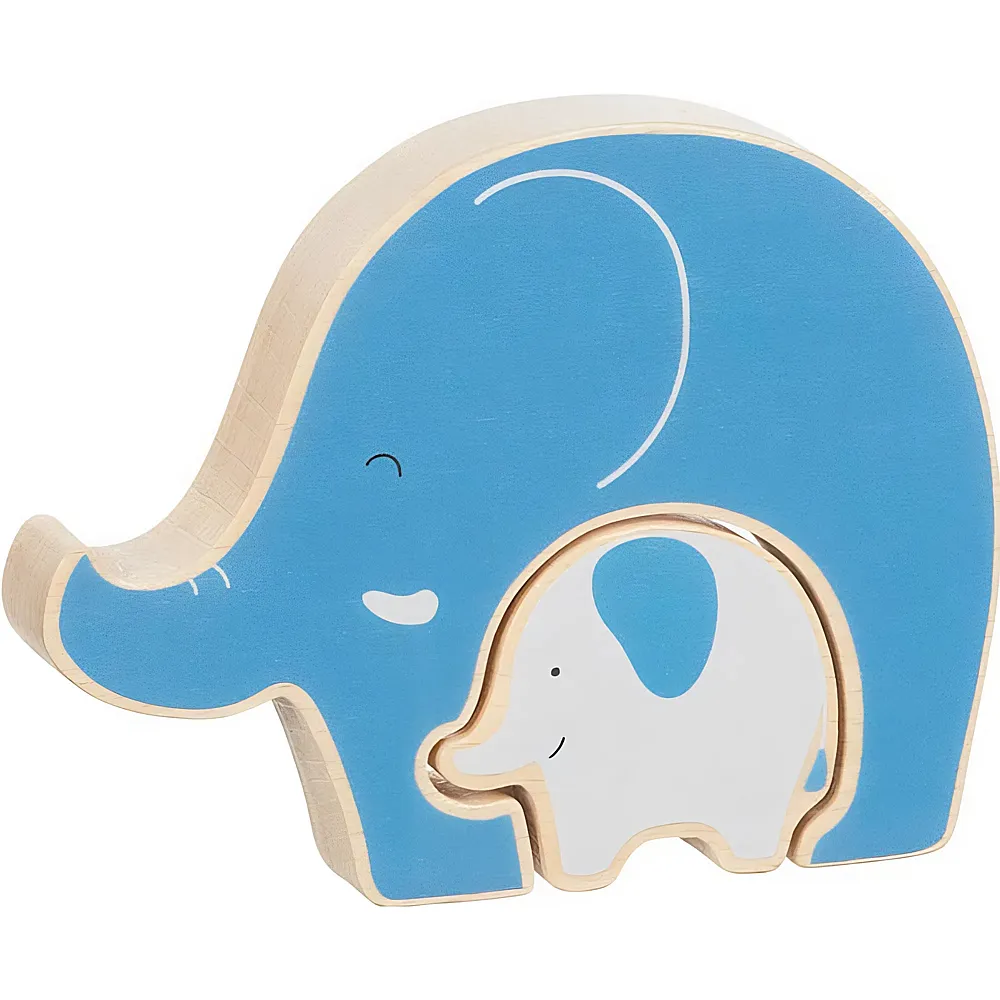 Goki Aufstellpuzzle Elefant - 2 Teile