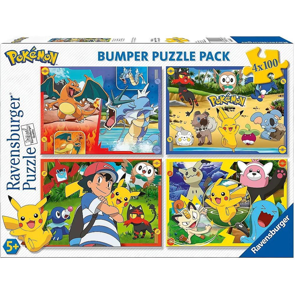 Ravensburger Puzzle 4in1 Pok�mon - 100 Teile