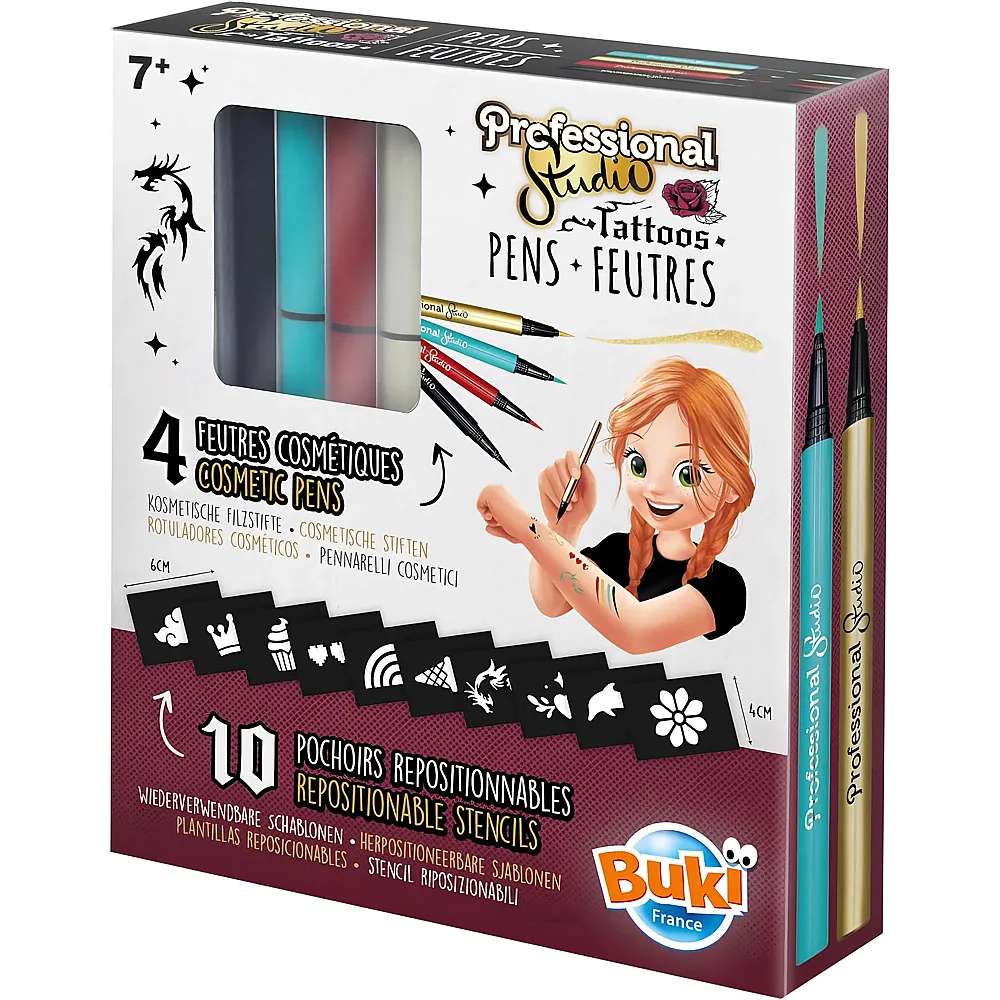 Buki Professional Studio Tattoo-Filzstifte