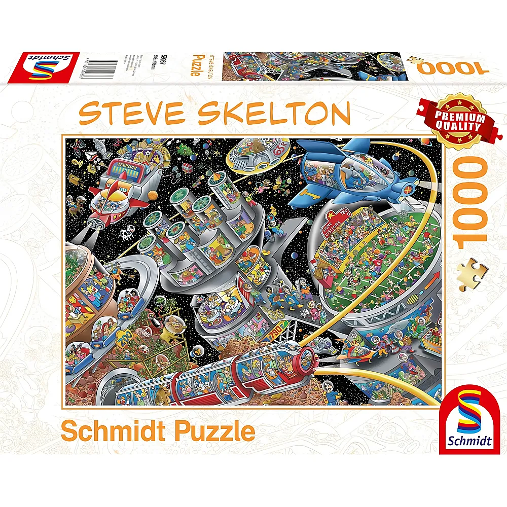 Schmidt Puzzle Steve Skelton Weltall-Kolonie 1000Teile