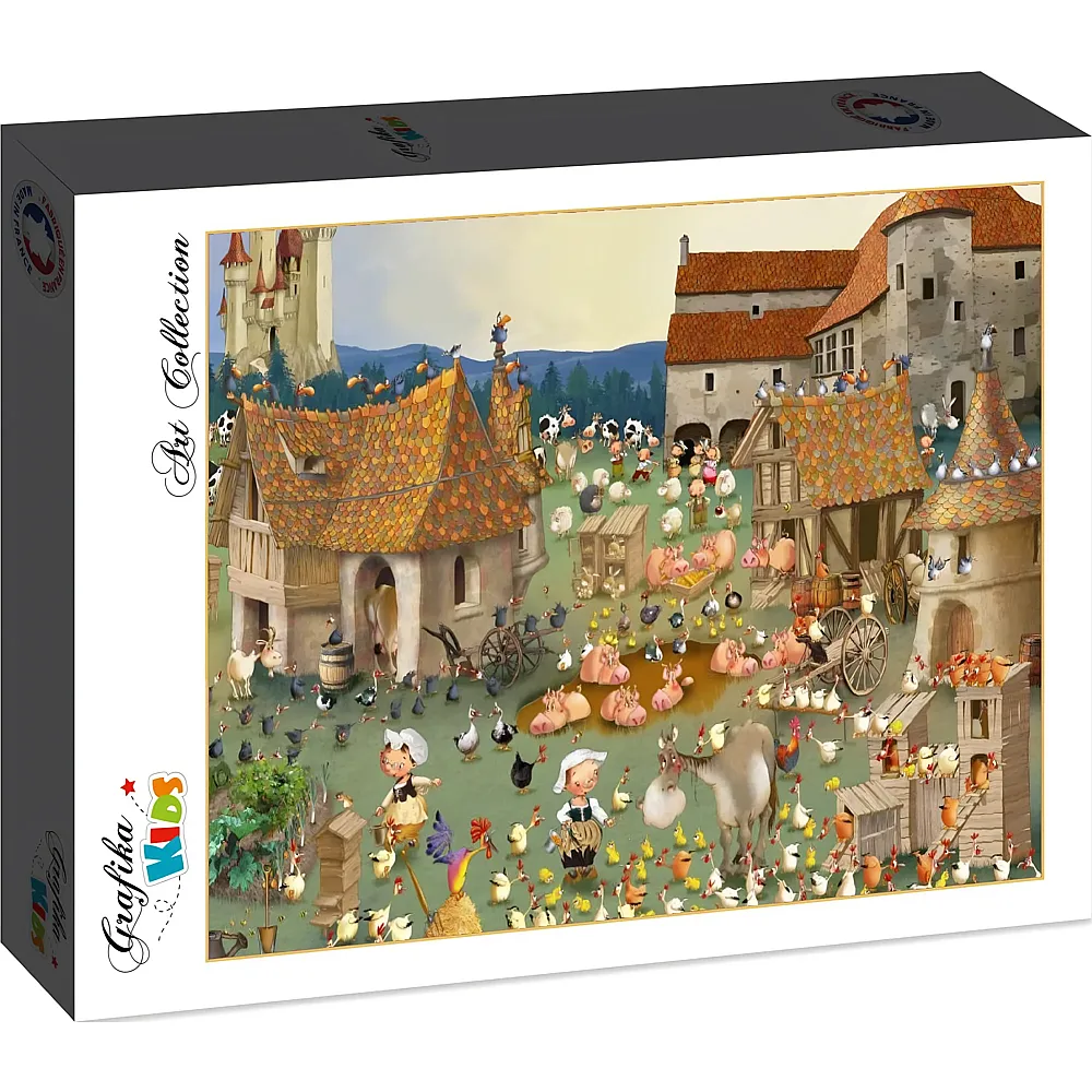 Grafika Puzzle Art Collection Grafika Kids Franois Ruyer - Farm - 2000 Teile