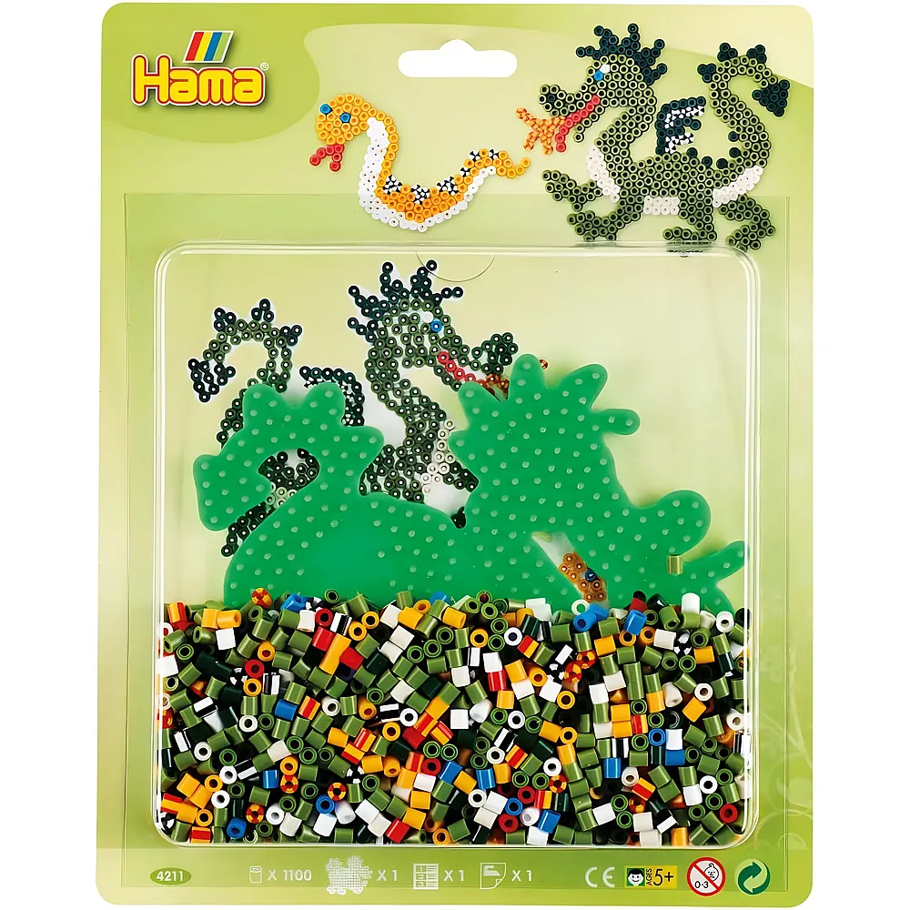 Hama Midi B�gelperlenset Schlange und Drache 1100Teile
