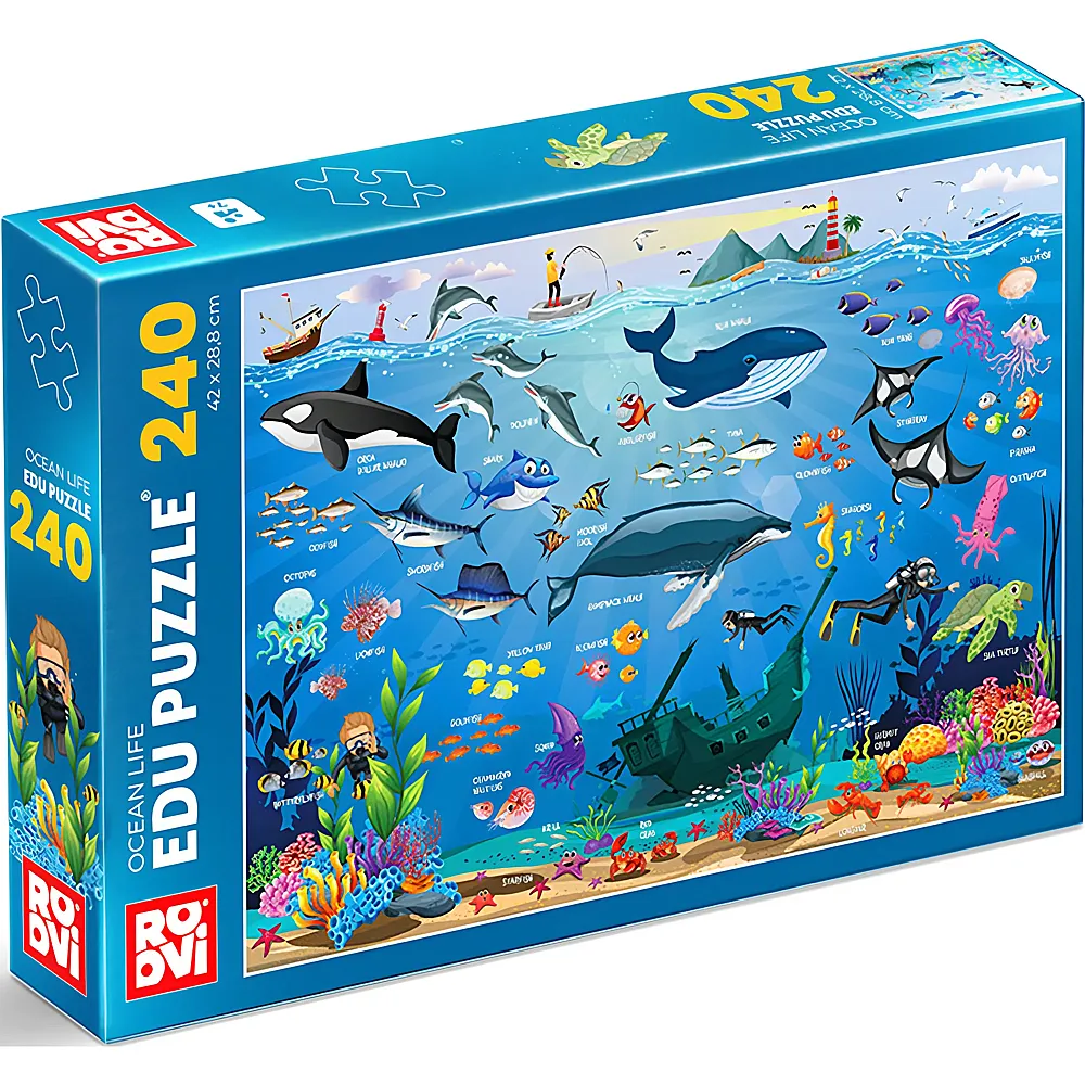 DToys Puzzle Meerestiere - 240 Teile