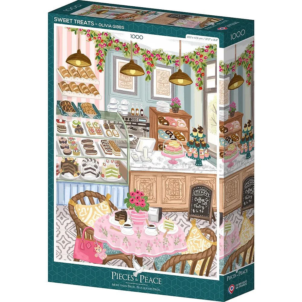 Pieces & Peace Puzzle Olivia Gibbs S�sse Leckereien - 1000 Teile