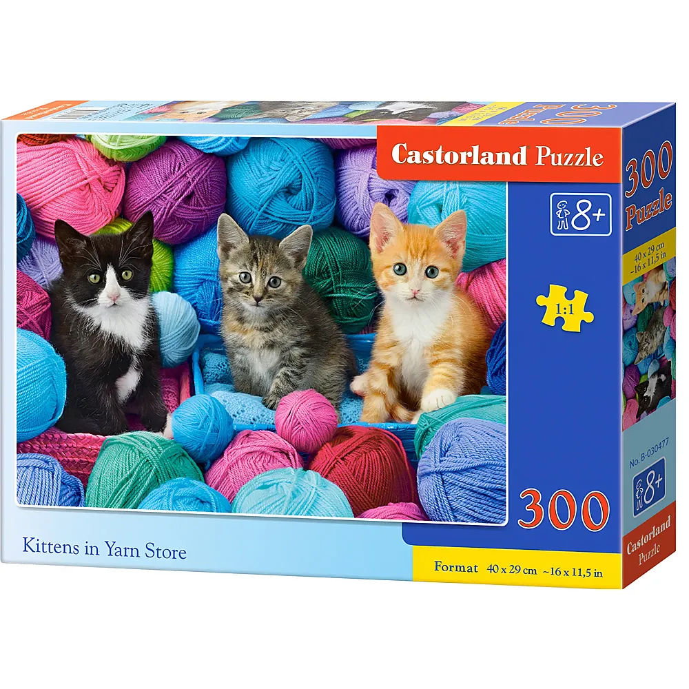 Castorland Puzzle K�tzchen im Wollladen - 300 Teile