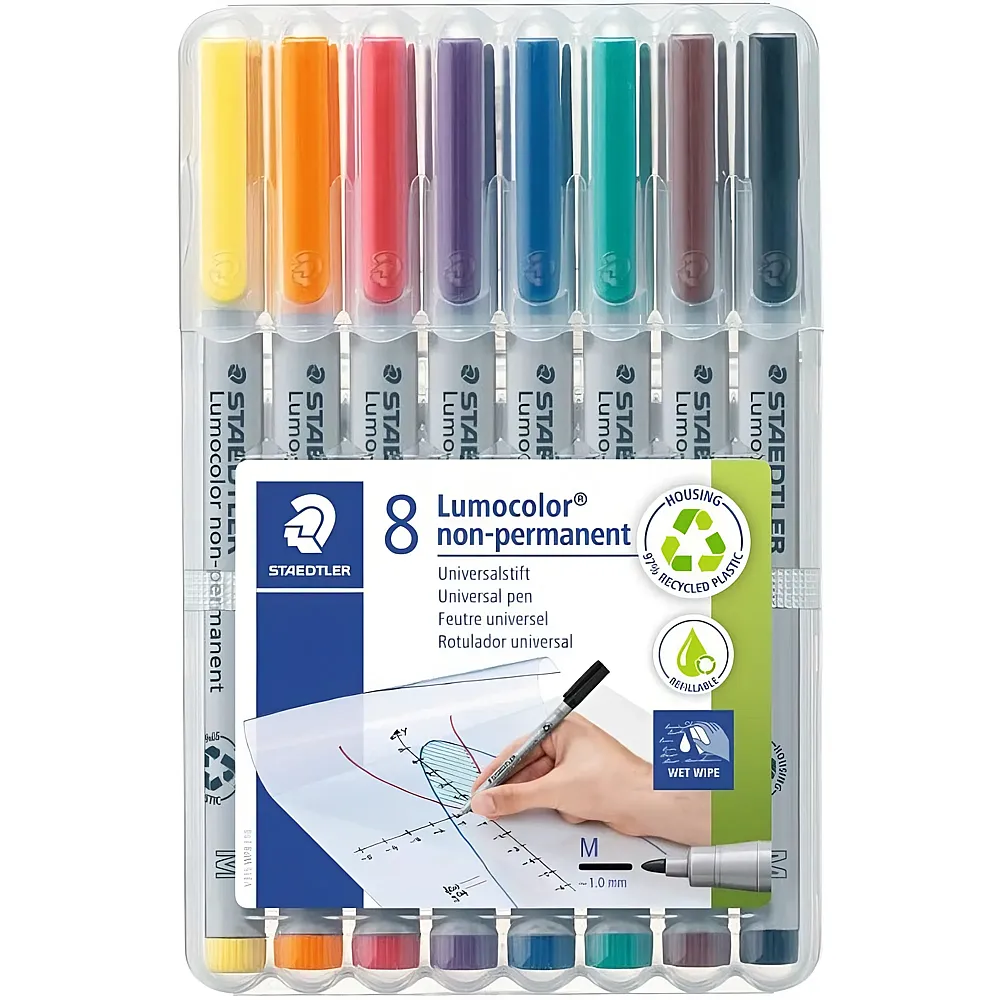 Staedtler 315 Folienstift Lumocolor M - 8 Teile