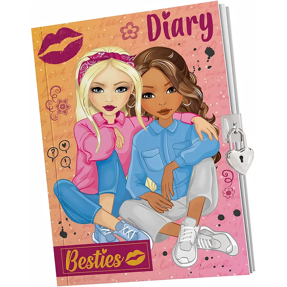 Besties Tagebuch A5 mit Schloss - Suche